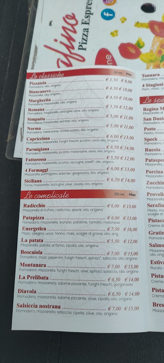 Menu Pizza Espressa Serafino-2